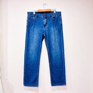 CALVIN KLEIN Light wash blue jeans men | Straight classic fit | Size 36 *